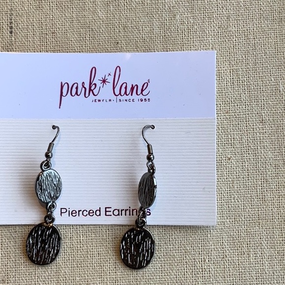 Park Lane gunmetal dangle earrings - Picture 1 of 5